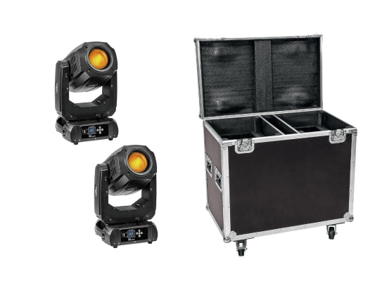 Eurolite Set 2x TMH-S200 Moving Head Spot/ Flightcase