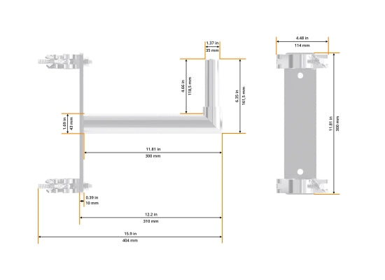 Global Truss SPK-MTB Lautsprecherhalterung, schwarz