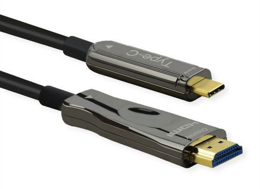 Roline USB Typ C - HDMI Video-Adapterkabel, 30m