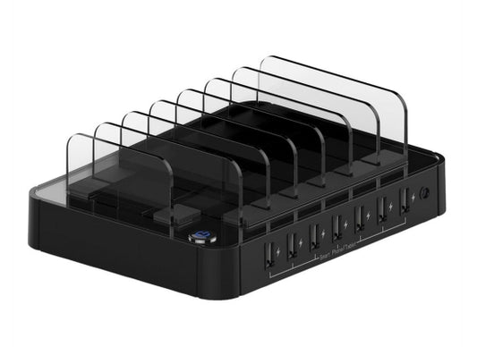 Roline USB Ladestation, 7 Port, schwarz