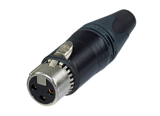 Neutrik NC3FXX-EMC-B XLR 3pol Stecker female, schwarz