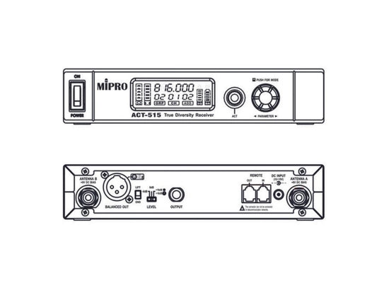 Mipro ACT-515 5NB UHF Empfänger