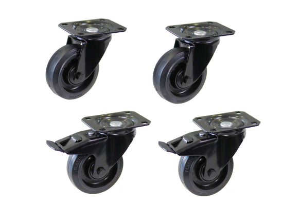 SweetPro LR-100 SW Lenkrolle (Black Wheel) 4er Set