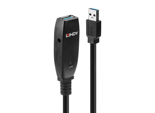 Lindy 43353 USB 3.0 Aktiv Verlängerungskabel, 3m