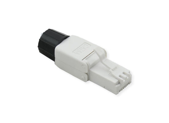 Roline CAT6A-Stecker für RJ-45 Netzwerkkabel, UTP, weiß