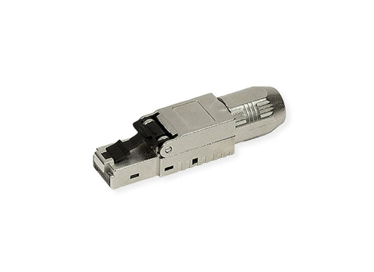 Roline CAT6A-Stecker für RJ-45 Netzwerkkabel, STP, silber