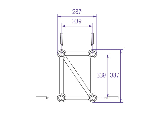 Prolyte H40R-PC Traverse, 0.5m