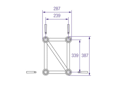 Prolyte H40R-PC Traverse, 0.5m