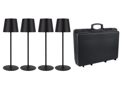 Showtec EventLITE Akku LED Stehleuchten SET, schwarz, CW/WW