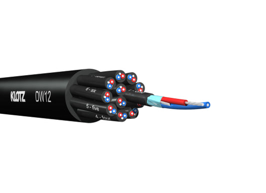 Klotz DW02 DigiWire Multicore Kabel, SCHWARZ