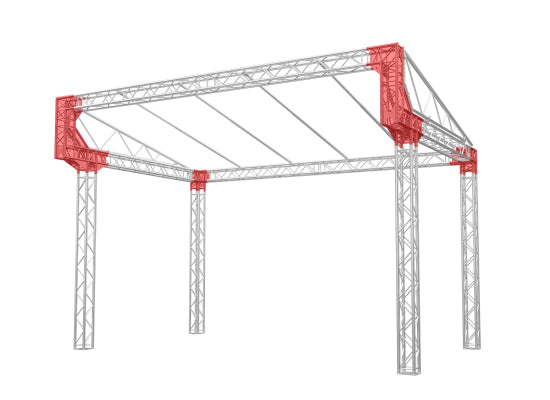 Global Truss GT-PR6x4ST Pitch Roof 6x4m Sondertraversen Set