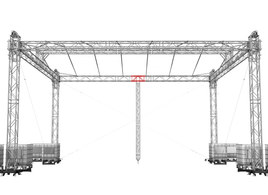 Global Truss F44 Adapter Unterstelltower