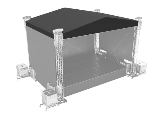 Global Truss Double Pitch Roof 8x6m Dachplane