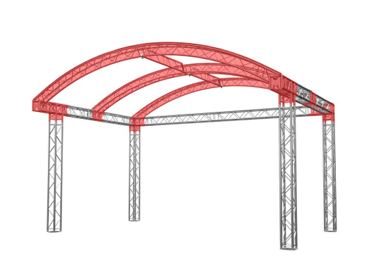 Global Truss Rundbogenbühne 6x4m Sondertraversen Set