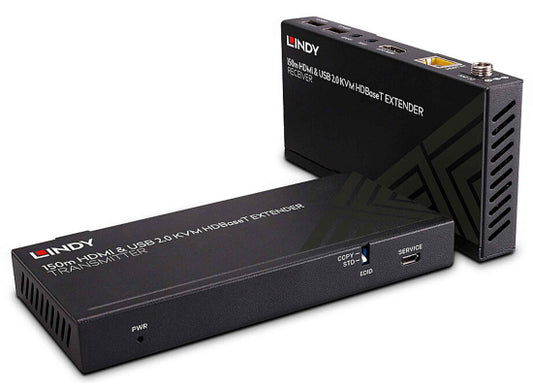 Lindy 39384 CAT.6 HDBaseT KVM Extender, 4K