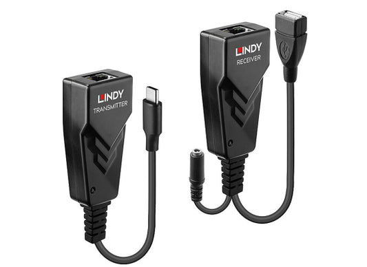 Lindy 43390 USB-C 2.0 Cat.6 Extender Verlängerung 100m