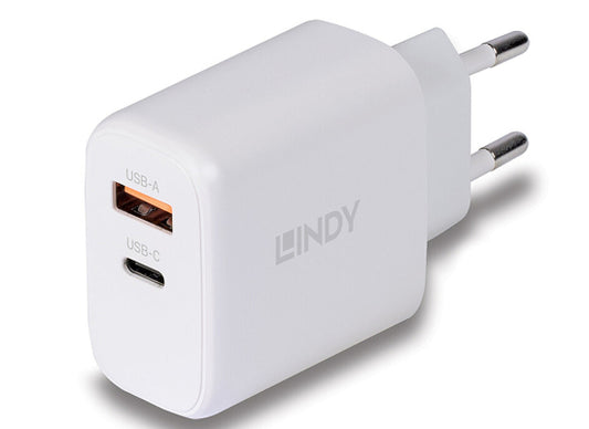 Lindy 73428 USB-C Ladegerät, Schnellladung, weiß, 65W