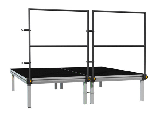 Global Truss GT Stage Deck Handlauf, L:100cm, Stahl, schwarz