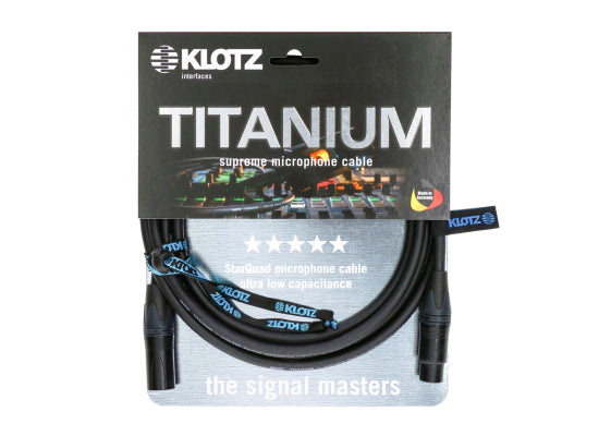 Klotz TI-M0500 Mikrofonkabel, 5m, SCHWARZ