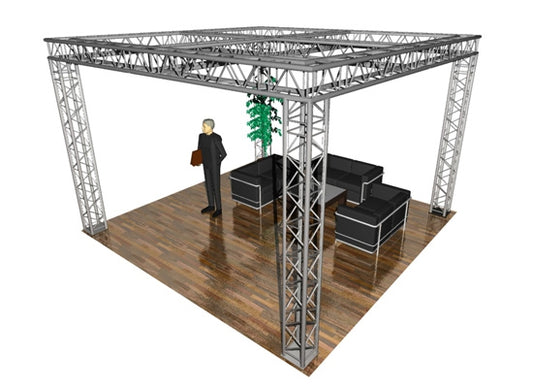 Sweettruss MS-K 4.5/4.5/3.0 Messestand mit Kreuz