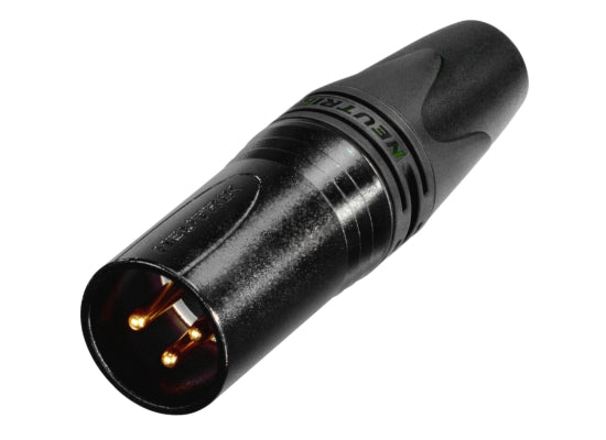 Neutrik NC3MXX-B XLR 3pol Stecker, male, schwarz