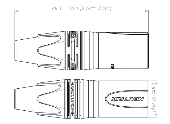 Neutrik NC5MXX XLR 5pol Stecker