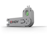 Lindy 40421 USB Port Schlüssel, GRÜN