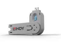 Lindy 40422 USB Port Schlüssel, BLAU
