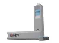 Lindy 40465 USB-C Port Schloss, BLAU, 1x Schlüssel /...