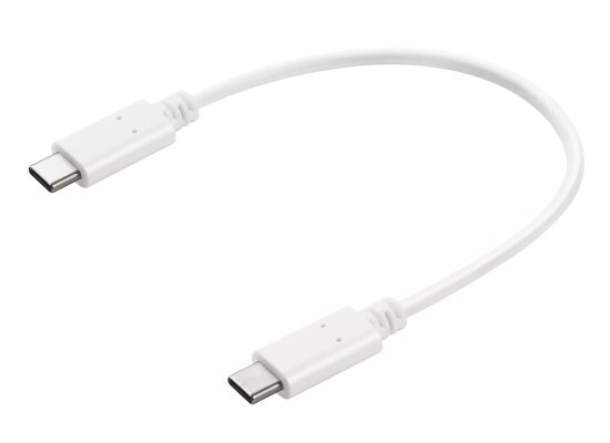 Sandberg 136-30 USB C Ladekabel, 0.2m, wei&szlig;