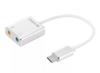 Sandberg 136-26 USB C / Sound Link Konverter, 2x Klinke 3.5mm / 1x USB C