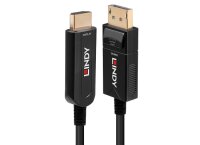 Lindy 38492 Fibre Optic Hybrid DisplayPort/HDMI-Kabel, 30m, DisplayPort male / HDMI male
