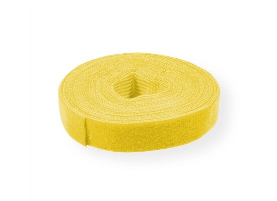 Value Haken/Flausch Klettband Rolle, gelb