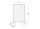 Wentex Pipes & Drapes Spuckschutz/Schutzwand SET, weiß, 130x250cm
