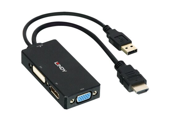 Lindy 38182 HDMI / DisplayPort, DVI & VGA Konverter