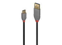 Lindy 36886 USB-Kabel, 1.0m, Anthra Line, USB A 2.0, USB C 2.0