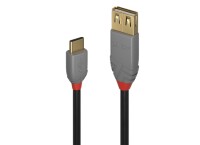 Lindy 36897 USB Adapterkabel, 0.15m, Anthra Line, USB C 2.0