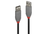Lindy 36691 USB-Kabel, 0.5m, Anthra Line, USB A 2.0, USB...
