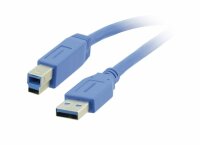 Kramer C-USB3/AB-3 USB Kabel, 0.9m, BLAU