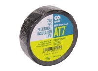 Advance Tapes AT 7 PVC-Isolierband Zumbel Tape, schwarz, 20m,19mm
