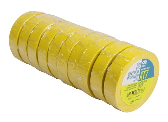 Advance Tapes AT 7 PVC-Isolierband Zumbel Tape, gelb, 10m, 15mm