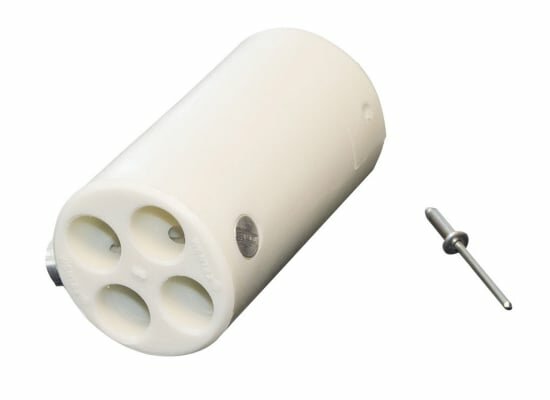 Wentex Pipes & Drapes Verbinder, 4-fach, 40.6mm, weiß