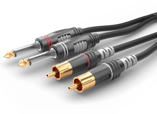 Sommer Cable BASIC Stereokabel, 3m, 2x Klinke Mono / 2x Cinch