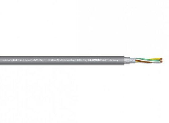Sommer Cable Binary 434 AES/EBU MKII DMX Kabel, grau