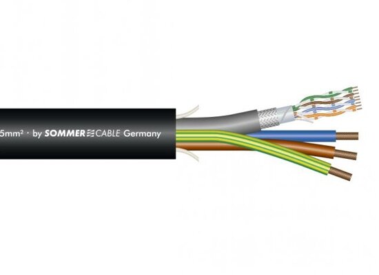 Sommer Cable SC-Monocat 110C CAT.7 Netzwerkkabel, PVC, schwarz
