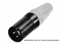 Neutrik NC3MXX-BAG-D XLR 3pol Stecker male schwarz