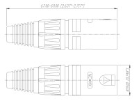 Neutrik NC4MX-B XLR 4pol Stecker