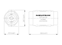 Neutrik NL4MMX Speakon 4pol Adapter