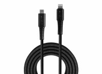 Lindy 31288 USB Lightning Kabel, 3.0m, schwarz