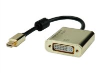Roline Gold 4K Video-Adapter, 0.1m, Mini DP m. / DVI-D...